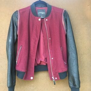 Pretty Little Liars Emily red wool varsity jacket